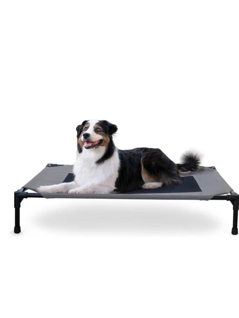 K&H Pet Products Elevated Dog Bed with Removable Red Cushion – 42” x 30”